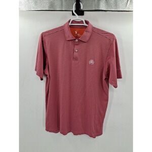 Fairway & Greene Polo Mens Large Orange/Purple Golf F&G Tech Casual Classic Logo